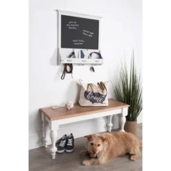 24" X 24" Stallard Wood Wall Chalkboard With Hooks White - Kate And Laurel 5 24" X 24" Stallard Wood Wall Chalkboard With Hooks White - Kate And Laurel -Smart Stationery Deals Store GUEST 0065bb7d 83c8 4777 959e 49a0e1d99cd1
