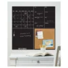 Wall Pops! Dry Erase Calendar And Cork Board Set - Black