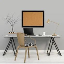 Quartet Cork Bulletin Board Black Frame 11" X 17" (79279) 814937