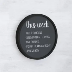 Merrick Lane Set Of 2 Round Magnetic Chalkboards With Erasers And Chalk And Solid Wood Frame -Smart Stationery Deals Store GUEST 02429eed 32f4 424a 9f32 b086cefc29f5