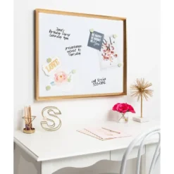 25.5" X 31.5" Calder Dry Erase Board White - Kate & Laurel All Things Decor -Smart Stationery Deals Store GUEST 033c9a0b 80bc 4f42 9942 0042848290eb