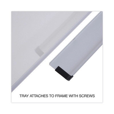 UNIVERSAL Dry Erase Board Melamine 36 X 24 White Black/Gray Aluminum/Plastic Frame 43723 3 UNIVERSAL Dry Erase Board Melamine 36 X 24 White Black/Gray Aluminum/Plastic Frame 43723 - Image 3