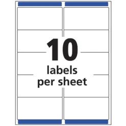 Avery Matte Clear Shipping Labels Sure Feed Technology Inkjet 2" X 4" 250 Labels (8663) 10 Avery Matte Clear Shipping Labels Sure Feed Technology Inkjet 2" X 4" 250 Labels (8663) -Smart Stationery Deals Store GUEST 06a99db1 1b50 48f4 be2a ac1a4b442a9d 1