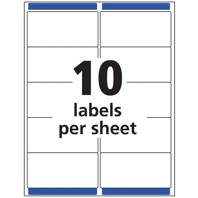 Avery Matte Clear Shipping Labels Sure Feed Technology Inkjet 2" X 4" 250 Labels (8663) 4 Avery Matte Clear Shipping Labels Sure Feed Technology Inkjet 2" X 4" 250 Labels (8663) - Image 4