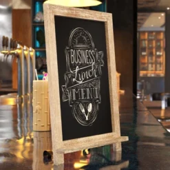 Emma And Oliver Rustic Vintage Tabletop Or Wall Hanging Chalkboard With Magnetic Surface And Folding Legs 10 Emma And Oliver Rustic Vintage Tabletop Or Wall Hanging Chalkboard With Magnetic Surface And Folding Legs -Smart Stationery Deals Store GUEST 0761c5f7 fa01 4d28 b030 f39f076493c3