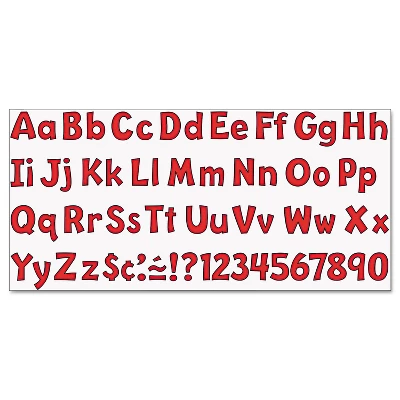 Trend Ready Letters Playful Combo Set Red 4"h 216/Set T79742 3 Trend Ready Letters Playful Combo Set Red 4"h 216/Set T79742 - Image 3