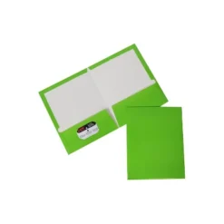 JAM Paper Laminated Two-Pocket Glossy Presentation Folders Lime Green 385GLID -Smart Stationery Deals Store GUEST 0898ed9c d101 4998 8cb6 f922278ba771