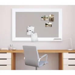 29.5" X 45.5" Whitley Pinboard White - Kate & Laurel All Things Decor -Smart Stationery Deals Store GUEST 0bd7306f 81a8 4758 9ecc 736ee7584fbc