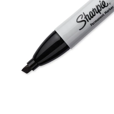 Sharpie Permanent Marker 5.3mm Chisel Tip Black Dozen 38201 2 Sharpie Permanent Marker 5.3mm Chisel Tip Black Dozen 38201 - Image 2