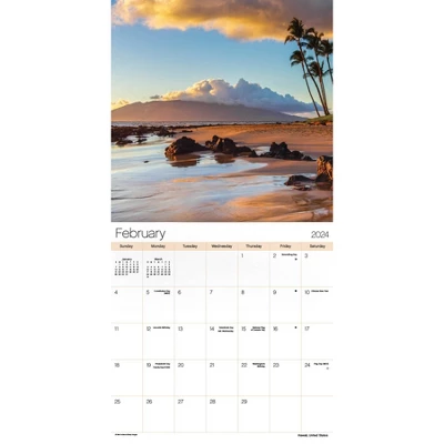 Trends International Inc. 2023-24 Wall Calendar 12"x12" Beaches 2 Trends International Inc. 2023-24 Wall Calendar 12"x12" Beaches - Image 2