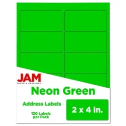 JAM Paper Mailing Labels 2" X 4" 120ct 25 JAM Paper Mailing Labels 2" X 4" 120ct -Smart Stationery Deals Store GUEST 0f2e613e 58e2 4fe1 8318 e84c4ca4bcd7