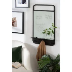 29.92" X 17.91" Decatur Hanging Wall Organizer With Hooks Black - Kate & Laurel All Things Decor 9 29.92" X 17.91" Decatur Hanging Wall Organizer With Hooks Black - Kate & Laurel All Things Decor -Smart Stationery Deals Store GUEST 103ceac2 46d0 4487 af08 c96093757e2c
