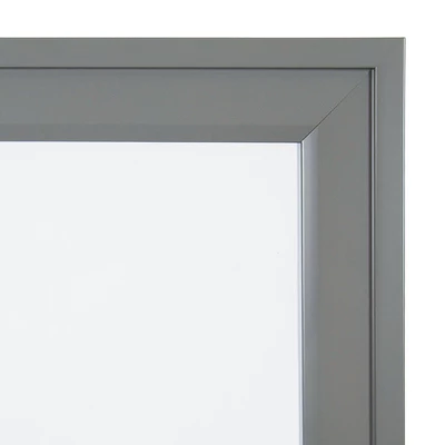 27.5" X 18.5" Bosc Framed Magnetic Dry Erase Gray - DesignOvation 2 27.5" X 18.5" Bosc Framed Magnetic Dry Erase Gray - DesignOvation - Image 2
