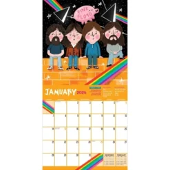 TF Publishing 2024 Wall Calendar 12"x12" Rock N Roll Biographies