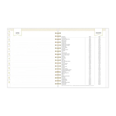 Day Designer 2024 Planner 8"x10" Daily/Monthly Frosted Cover Rugby Stripe Black 11 Day Designer 2024 Planner 8"x10" Daily/Monthly Frosted Cover Rugby Stripe Black - Image 11