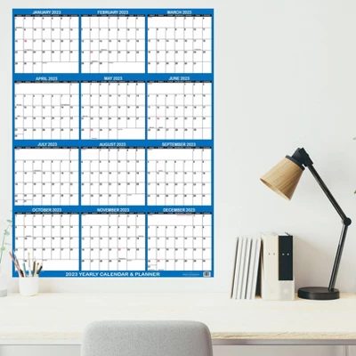 SwiftGlimpse 2024 Yearly Wall Calendar & Planner 24"x36" Navy Blue 5 SwiftGlimpse 2024 Yearly Wall Calendar & Planner 24"x36" Navy Blue - Image 5