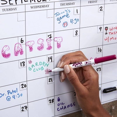 Expo 9pk Dry Erase Marker Starter Set With Eraser & Fine/Ultra Fine/Chisel Tips Multicolored 5 Expo 9pk Dry Erase Marker Starter Set With Eraser & Fine/Ultra Fine/Chisel Tips Multicolored - Image 5