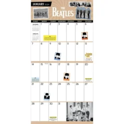 TF Publishing 2024 Wall Calendar 12"x12" The Beatles: A Day In The Life