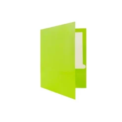 JAM Paper Laminated Two-Pocket Glossy Presentation Folders Lime Green 385GLID -Smart Stationery Deals Store GUEST 1ebe670f 1831 4d4a 8dc9 8764c62b2b43