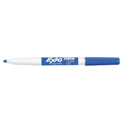 Expo Dry Erase Markers Fine Tip Blue 12/Pack (86003) 1 Expo Dry Erase Markers Fine Tip Blue 12/Pack (86003)