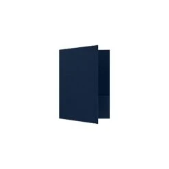 LUX 9 X 12 Presentation Folders Standard Two Pocket Dark Blue Linen 100/Pack (PF-DBLI-100)