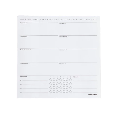 Undated Perpetual Planning Set 10"x10" White - Russell+hazel 3 Undated Perpetual Planning Set 10"x10" White - Russell+hazel - Image 3