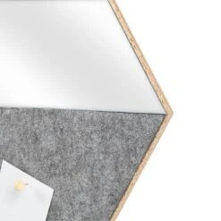 18.5" X 18" Hexagon Mirror Pin Board Presentation Board Gray - Prinz 5 18.5" X 18" Hexagon Mirror Pin Board Presentation Board Gray - Prinz -Smart Stationery Deals Store GUEST 22cfb7bd 56d4 4dfd 8df0 85472082da6b