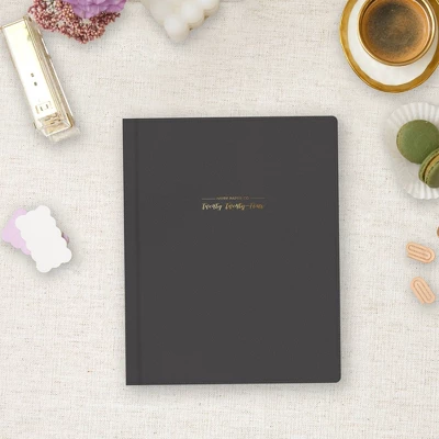Ivory Paper Co 2024 Planner 10"x8" Weekly/Monthly Bookbound Black 1 Ivory Paper Co 2024 Planner 10"x8" Weekly/Monthly Bookbound Black