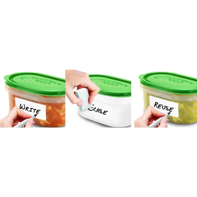 Jokari Erasable Food Labels Refill 2PK. Reusable, Freezer, Microwave And Dishwasher Safe - White 1 Jokari Erasable Food Labels Refill 2PK. Reusable, Freezer, Microwave And Dishwasher Safe - White