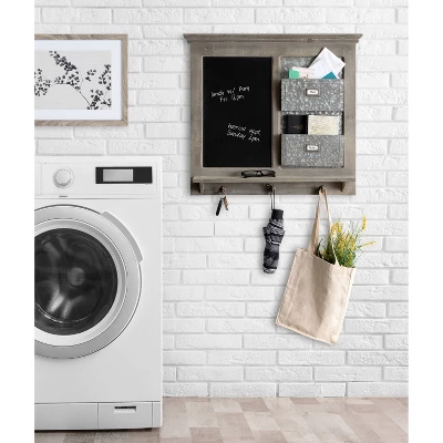 28" X 25" Idamae Multi Function Wall Art Set Gray - Kate & Laurel All Things Decor 5 28" X 25" Idamae Multi Function Wall Art Set Gray - Kate & Laurel All Things Decor - Image 5