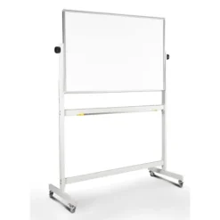 Flybold 48" X 32" Rolling Dry Erase Whiteboard On Wheels With Stand