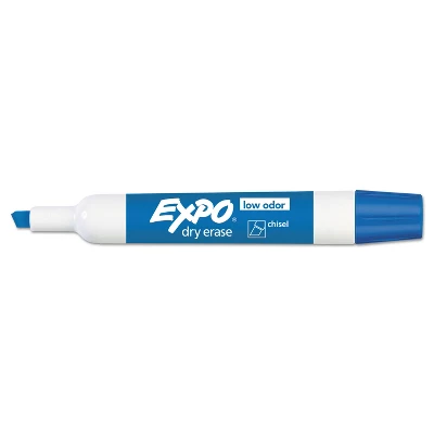 EXPO Low Odor Dry Erase Marker Chisel Tip Blue Dozen 80003 2 EXPO Low Odor Dry Erase Marker Chisel Tip Blue Dozen 80003 - Image 2