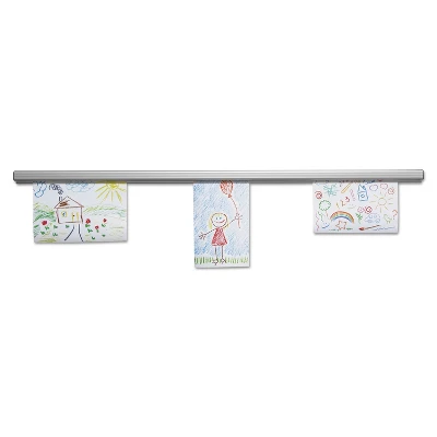 Advantus Grip-A-Strip Display Rail 12 X 1 1/2 Aluminum Finish 1025 2 Advantus Grip-A-Strip Display Rail 12 X 1 1/2 Aluminum Finish 1025 - Image 2