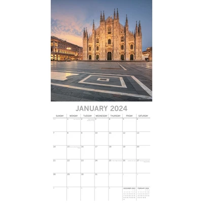 The Gifted Stationery 2024 Square Wall Calendar, Italy, 16-Month Passport Collection Theme With 180 Reminder Stickers (12x12 In) 1 The Gifted Stationery 2024 Square Wall Calendar, Italy, 16-Month Passport Collection Theme With 180 Reminder Stickers (12x12 In)