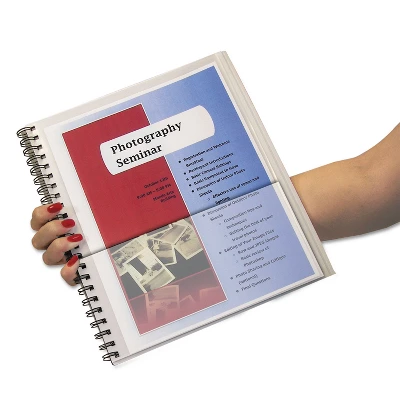 C-Line Eight-Pocket Portfolio With Security Flap Polypropylene 8 1/2 X 11 Black 32881 2 C-Line Eight-Pocket Portfolio With Security Flap Polypropylene 8 1/2 X 11 Black 32881 - Image 2