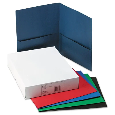 Avery Two-Pocket Folder 40-Sheet Capacity Assorted Colors 25/Box 47993 2 Avery Two-Pocket Folder 40-Sheet Capacity Assorted Colors 25/Box 47993 - Image 2