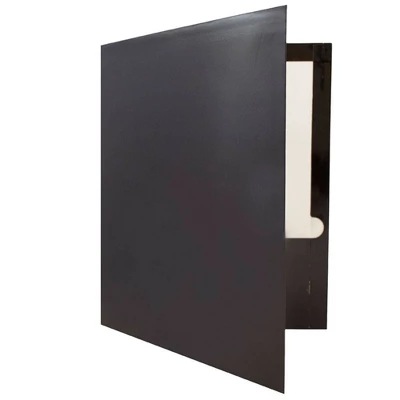 JAM 6pk Glossy Paper Folder 2 Pocket - Black 3 JAM 6pk Glossy Paper Folder 2 Pocket - Black - Image 3