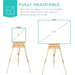 Best Choice Products French Easel, 32pc Beginners Kit Portable Wooden Adjustable Tripod W/ Paint Supplies -Smart Stationery Deals Store GUEST 30b7b74b a5dd 4f8d adbc 3b5508dc625a