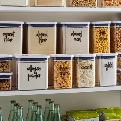 Talented Kitchen 170 Pack Script Keto Diet Ingredients Pantry Label Stickers For Food Storage Container, Jar & Canisters 1 Talented Kitchen 170 Pack Script Keto Diet Ingredients Pantry Label Stickers For Food Storage Container, Jar & Canisters