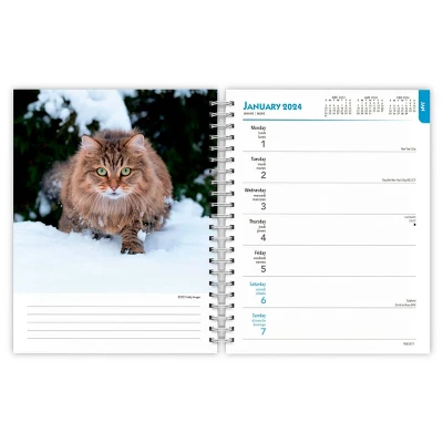Browntrout 23-2024 Weekly/Monthly Planner 7.5"x7.125" Cat Lovers 2 Browntrout 23-2024 Weekly/Monthly Planner 7.5"x7.125" Cat Lovers - Image 2
