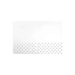 JAM Paper Handmade Recycled Folders White With Burgundy Dots 9935980D