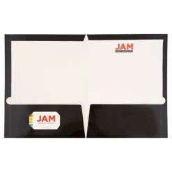 JAM 6pk Glossy Paper Folder 2 Pocket - Black