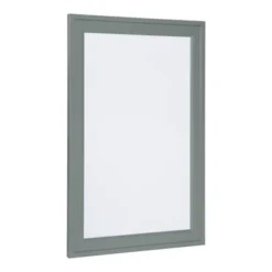 27.5" X 18.5" Bosc Framed Magnetic Dry Erase Gray - DesignOvation