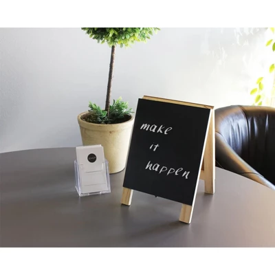 Juvale Double Sided Chalkboard Stand And Dry Erase Sign - Dual Tabletop Easel 1 Juvale Double Sided Chalkboard Stand And Dry Erase Sign - Dual Tabletop Easel