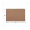 UNIVERSAL Bulletin Board Natural Cork 36 X 24 Satin-Finished Aluminum Frame 43613
