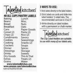 Talented Kitchen Talented Kitchen 8 Piece Metal Basket Labels Clip On Holders With 40 Labels, Black Label Clips For Storage Bins 13 Talented Kitchen Talented Kitchen 8 Piece Metal Basket Labels Clip On Holders With 40 Labels, Black Label Clips For Storage Bins -Smart Stationery Deals Store GUEST 37143bdc 7e1e 4c90 bcb8 077a2ca832a8