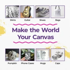 PINTAR Premium Acrylic Paint Pens - 4 (0.7mm), 4(1.0mm) & 4(5.0mm) Fine Tip Pens For Rock Painting, Ceramic Glass, Wood, Glass (12 Black) 9 PINTAR Premium Acrylic Paint Pens - 4 (0.7mm), 4(1.0mm) & 4(5.0mm) Fine Tip Pens For Rock Painting, Ceramic Glass, Wood, Glass (12 Black) -Smart Stationery Deals Store GUEST 385ce6d6 f28c 4f4a bedf 10af17ca700b 1