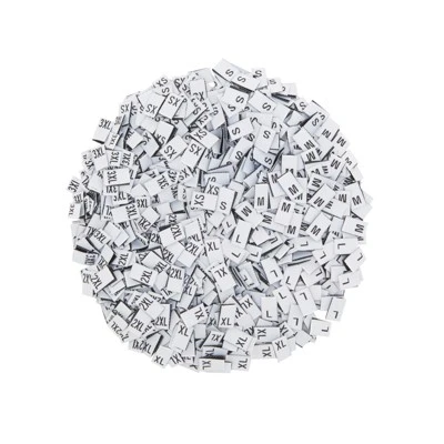 Juvale 700 Pack Garment Size Labels For Clothing, Retail, Small Business, XS - 3XL Tags, 100 Piece Of Each (0.39 X 0.71 In) 5 Juvale 700 Pack Garment Size Labels For Clothing, Retail, Small Business, XS - 3XL Tags, 100 Piece Of Each (0.39 X 0.71 In) - Image 5