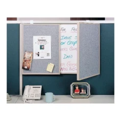 Ghent VisuALL PC Whiteboard Cabinet Fabric Bulletin Board Exterior Doors Gray GHE41302 -Smart Stationery Deals Store GUEST 3950d130 1718 401f 9b5e 6d0de9d863e2