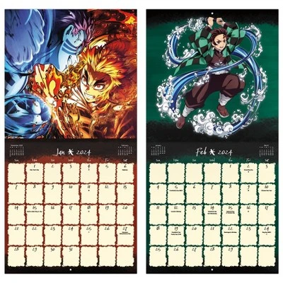 Trends International Inc. 2023-24 Wall Calendar 12"x12" Demon Slayers 5 Trends International Inc. 2023-24 Wall Calendar 12"x12" Demon Slayers - Image 5